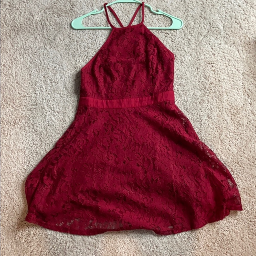 Lulus Dark Red/Burgundy Fancy Dress